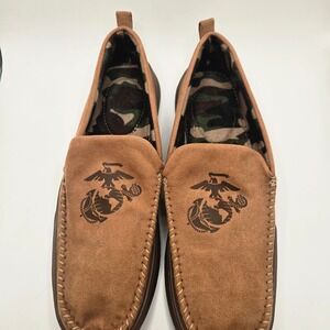 The Bradford Exchange USMC Marine Corps Eagle globe anchor slip on loafers men 8